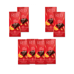 RED Chocolate dark chocolate orange and almond 8 pack