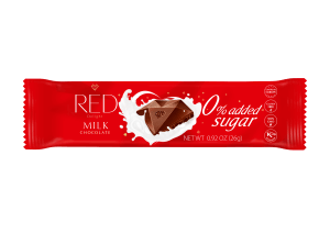 red chocolate milk-chocolate-.092oz-bar